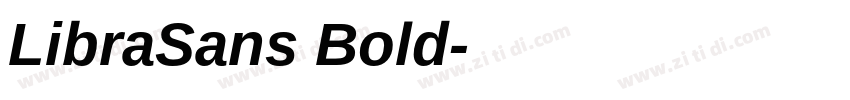 LibraSans Bold字体转换